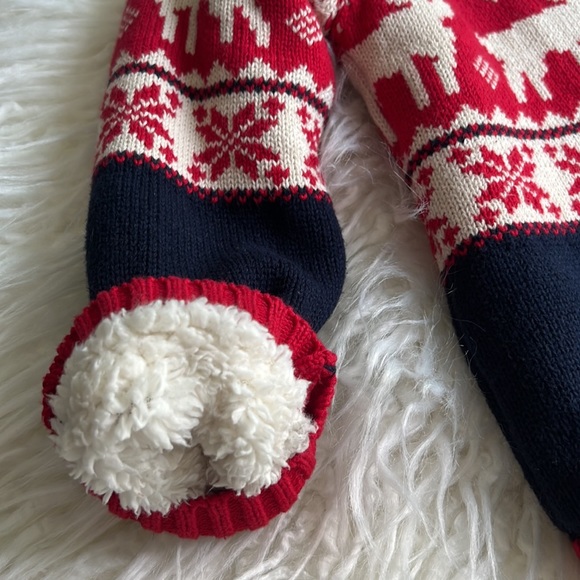 Rorie Whelan Sherpa Lined Blue Zip Up Sweater Hooded - Picture 4 of 7